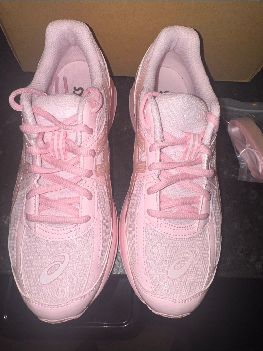 Asics gel pink salt lace tennis shoes women’s size 8 - Picture 4 of 7